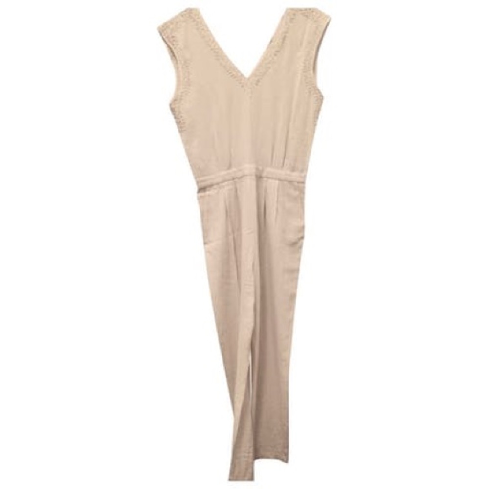 & Other Stories Linen Cream Jumpsuit US 10 EUR 40